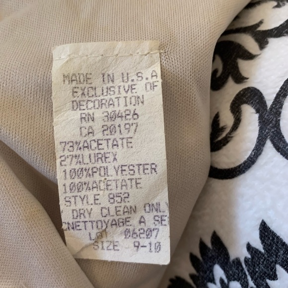 Vintage, formal, silver, floor length dress, size 9/10 - Picture 6 of 14